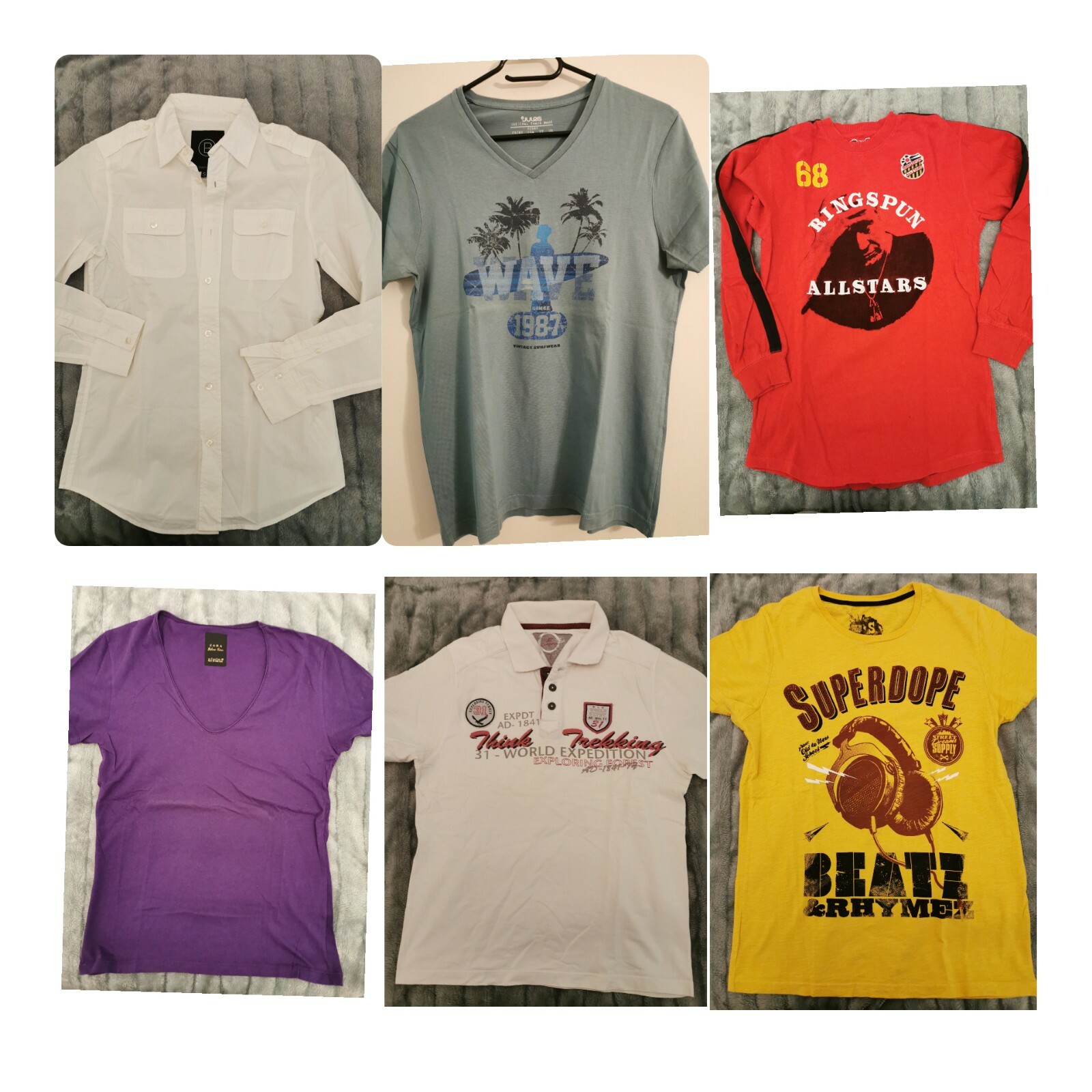 Lot 6 Vêtements Homme Taille S ( ZARA BERSHKA JULES Armand Thiery…) tbe Lot 6 Vêtements Homme Taille S ( ZARA BERSHKA JULES Armand Thiery…) tbe