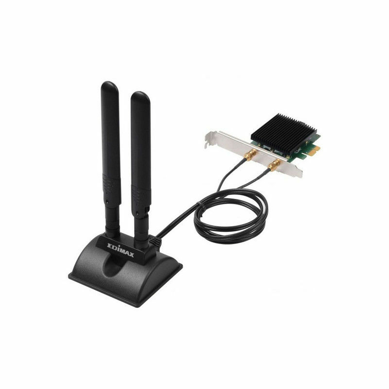 Adapteur réseau Edimax EW-7833AXP 5 GHz Bluetooth Noir Adapteur réseau Edimax EW-7833AXP 5 GHz Bluetooth Noir