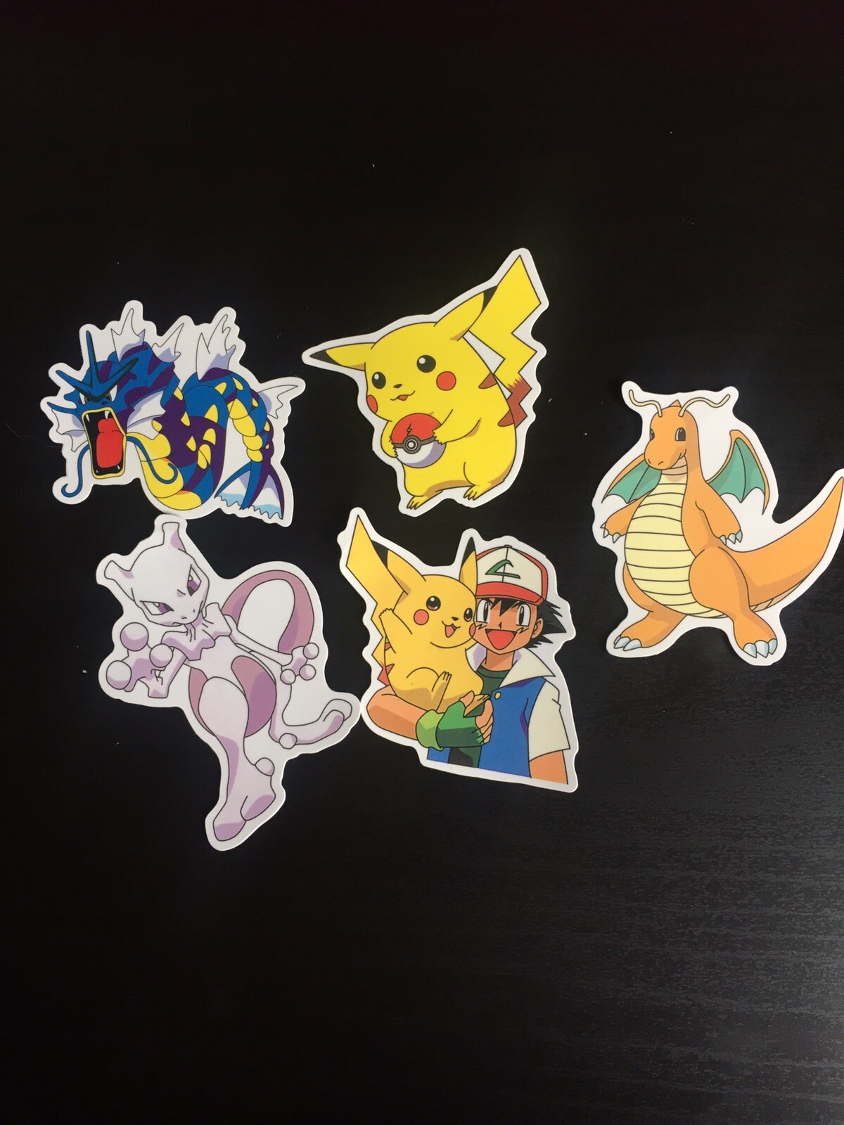 Lot de 5 Autocollants Pokemon
