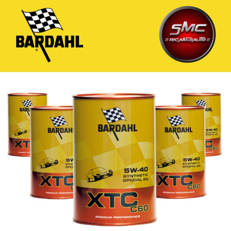 5 Litri Bardahl XTC C60 5W40 Polarplus Fullerene Olio Motore Auto 100% Sintetico 5 Litri Bardahl XTC C60 5W40 Polarplus Fullerene Olio Motore Auto 100% Sintetico