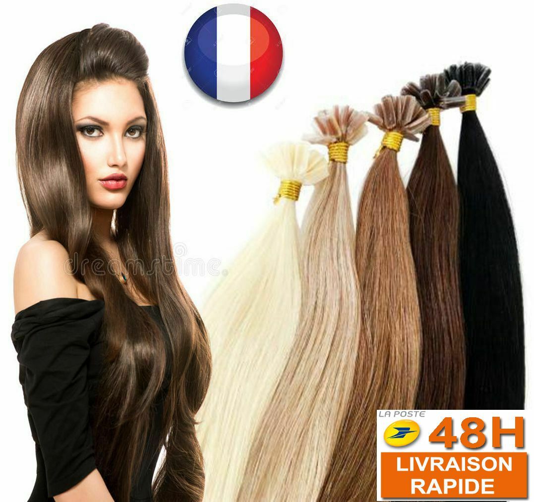 50-200 EXTENSION DE CHEVEUX POSE A CHAUD 100% NATUREL REMY HAIR 49-60CM U TIP 3A 50-200 EXTENSION DE CHEVEUX POSE A CHAUD 100% NATUREL REMY HAIR 49-60CM U TIP 3A