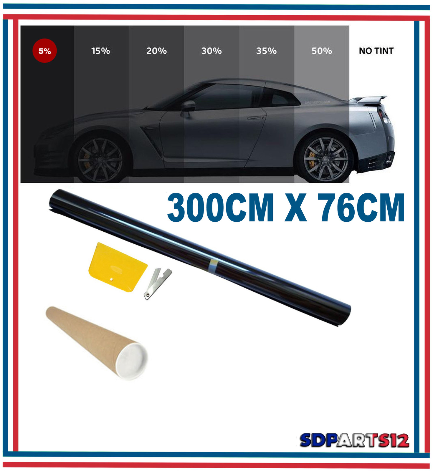 3M/76CM Film Teinté Solaire Noir Pour Vitre Fenêtre Velux Voiture Batiment 5% 3M/76CM Film Teinté Solaire Noir Pour Vitre Fenêtre Velux Voiture Batiment 5%