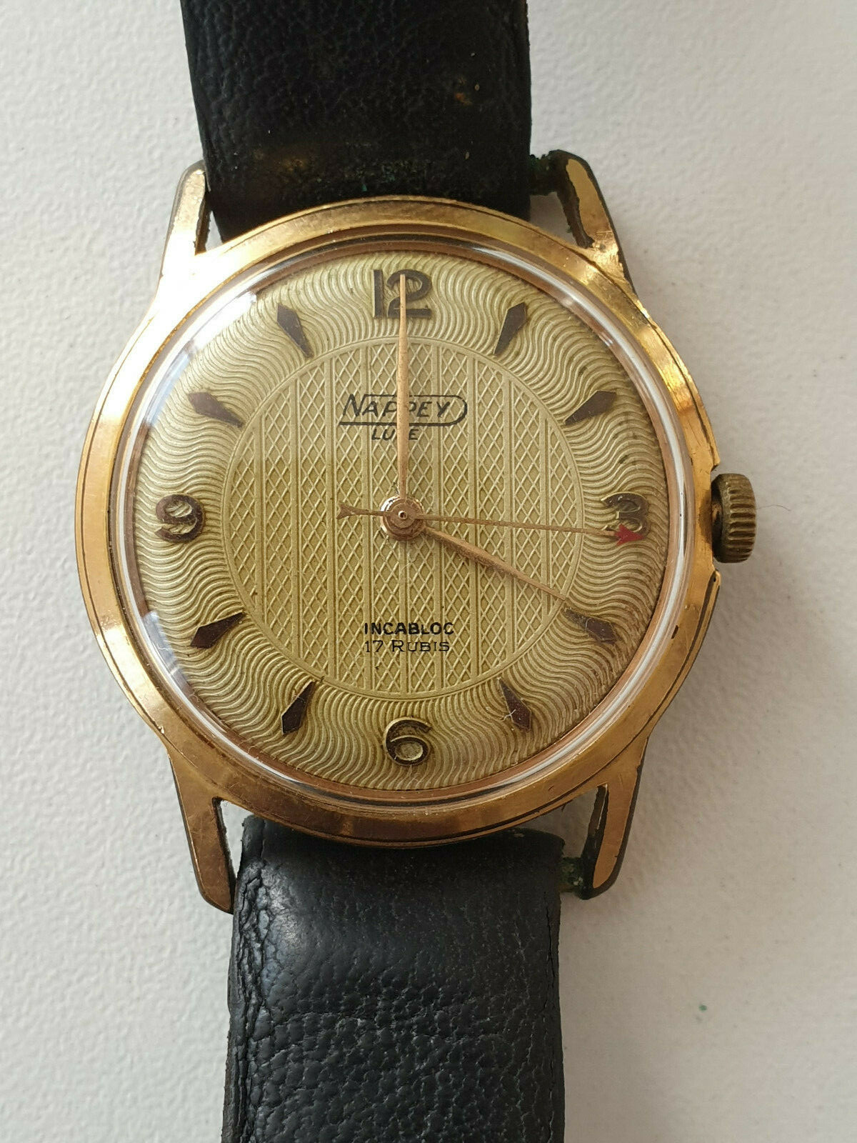 Montre Homme Mécanique Fonctionne Nappey Luxe Calibre FE 256 Montre Homme Mécanique Fonctionne Nappey Luxe Calibre FE 256