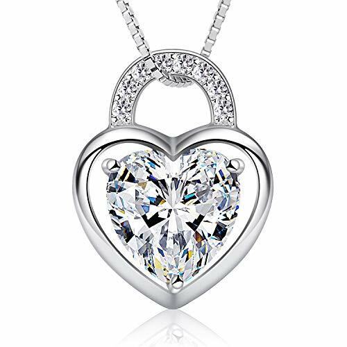 Collier Coeur,Pendentif en Argent, Bijoux en Argent Sterling 925 pour Femme Collier Coeur,Pendentif en Argent, Bijoux en Argent Sterling 925 pour Femme