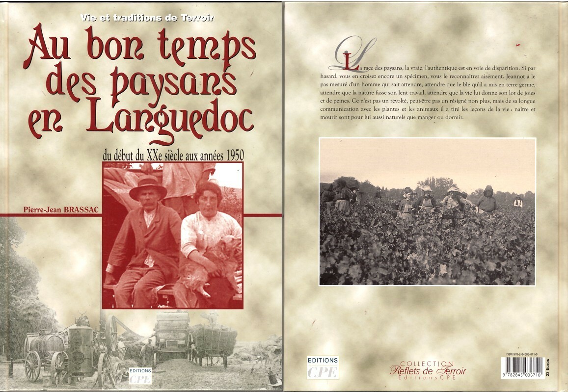 livre Au bon temps des paysan en Languedoc TBE