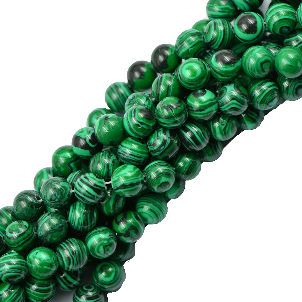 Bracelet de bijoux de perles en vrac de pierres précieuses de malachite verte Bracelet de bijoux de perles en vrac de pierres précieuses de malachite verte