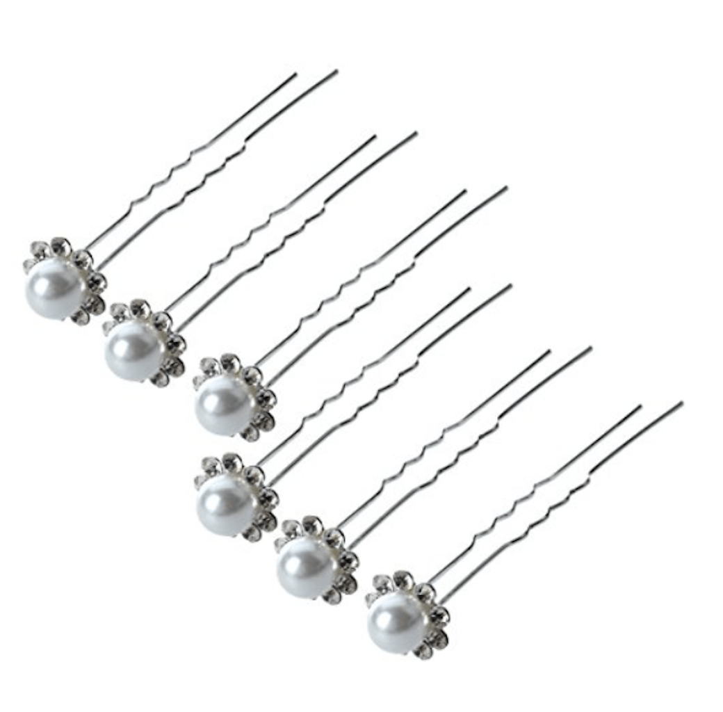 épingle à chignons perle blanche et strass accessoires bijou de cheveux mariage épingle à chignons perle blanche et strass accessoires bijou de cheveux mariage