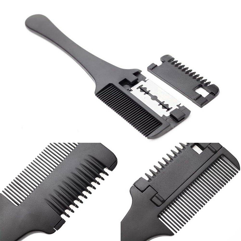 Peigne Rasoir Ciseaux Coupe Cheveux Double Face Tondeuse Coiffure Salon Outil NF Peigne Rasoir Ciseaux Coupe Cheveux Double Face Tondeuse Coiffure Salon Outil NF