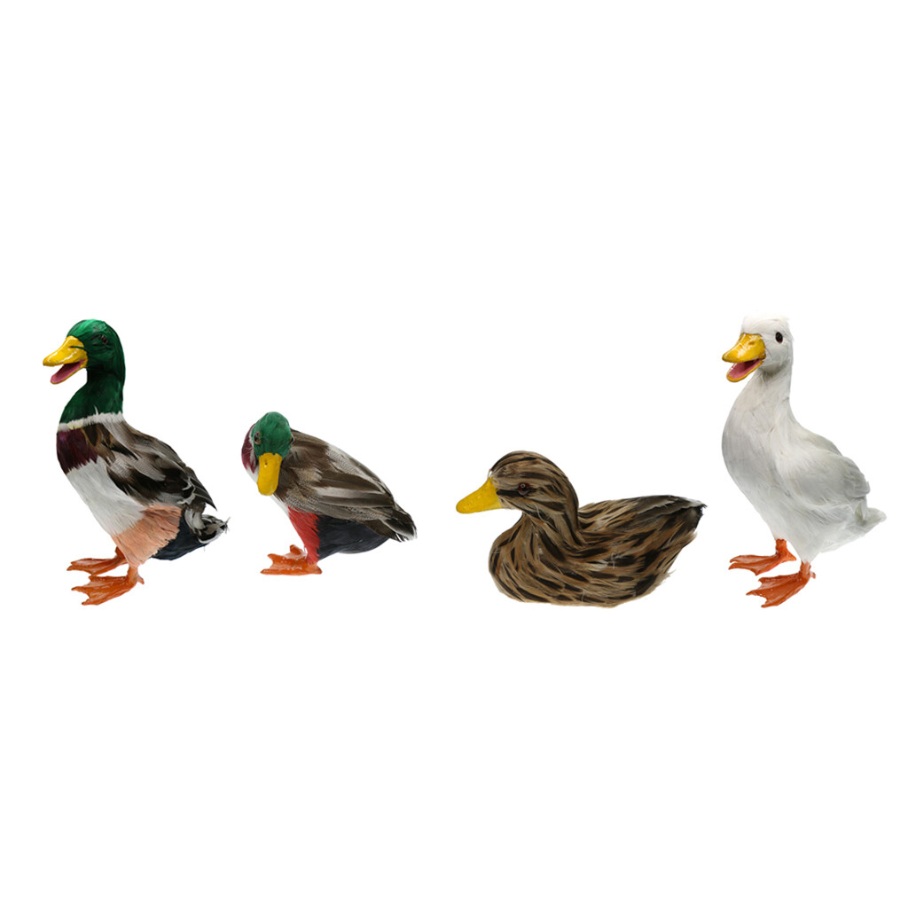 Accueil Jardin Statues Pelouse Canard Ornement Sculpture Animale Cadeaux Plume