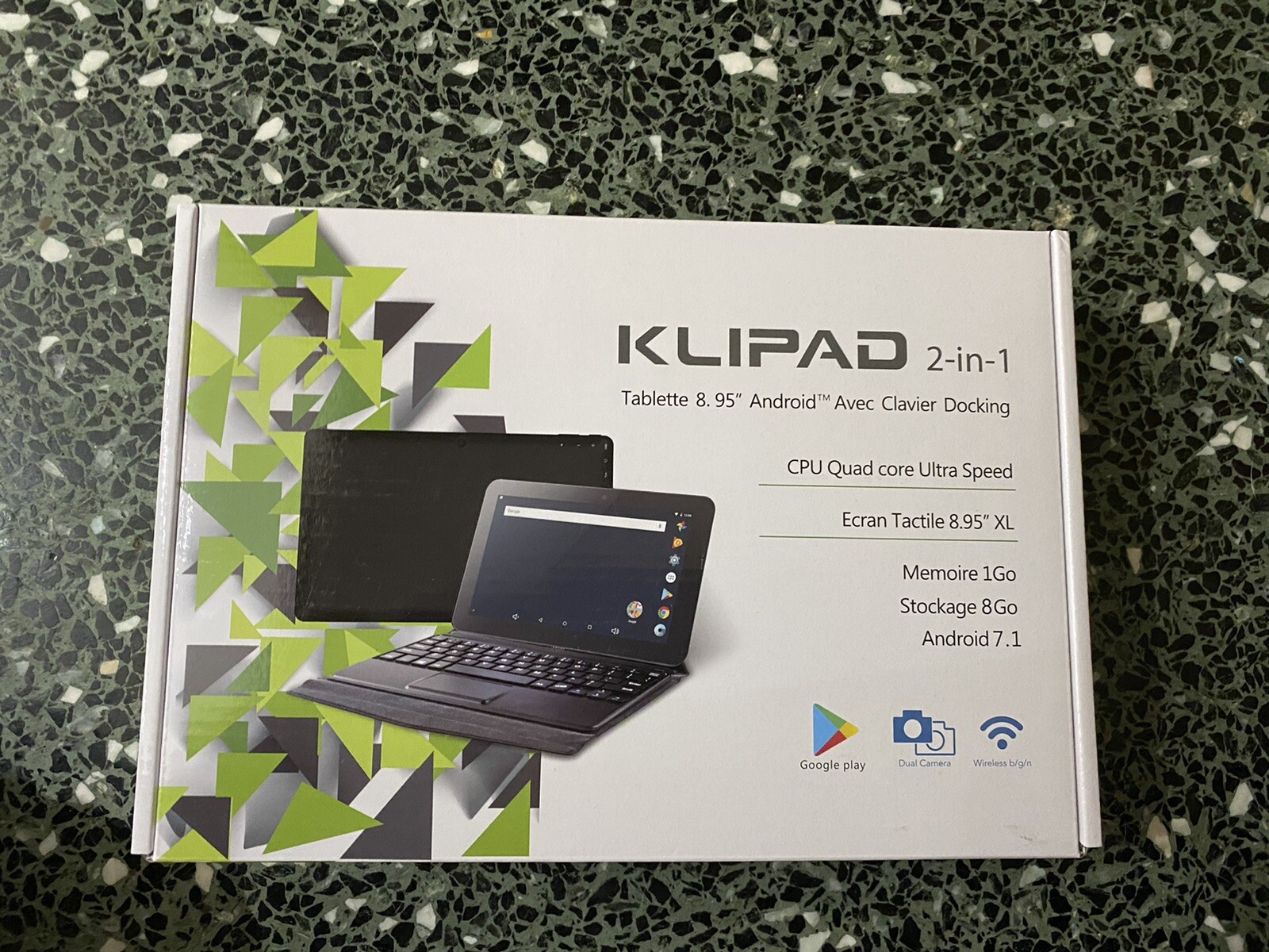 Tablette Tactile Klipad 2 In 1 Avec Clavier 8.95 Pouces Neuf