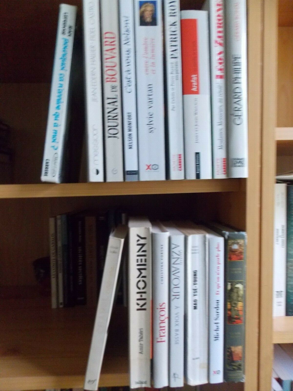 Lot 16 livres biographies autobiographies récits de célébrités Vartan Bouvard ..