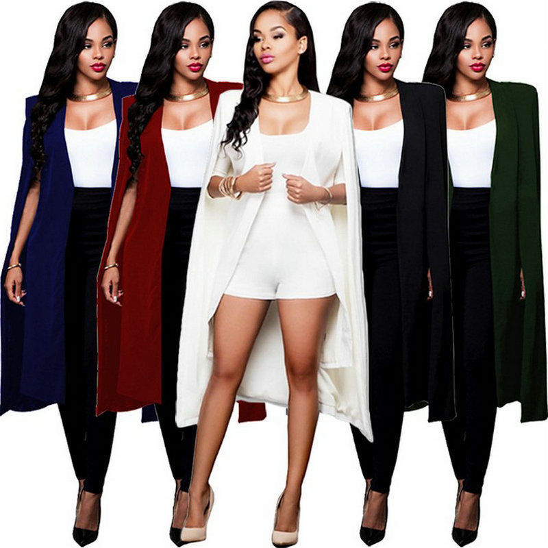 Vêtements décontractés pour femmes, Le Cape Cardigan Blazer, veste longue veste Vêtements décontractés pour femmes, Le Cape Cardigan Blazer, veste longue veste