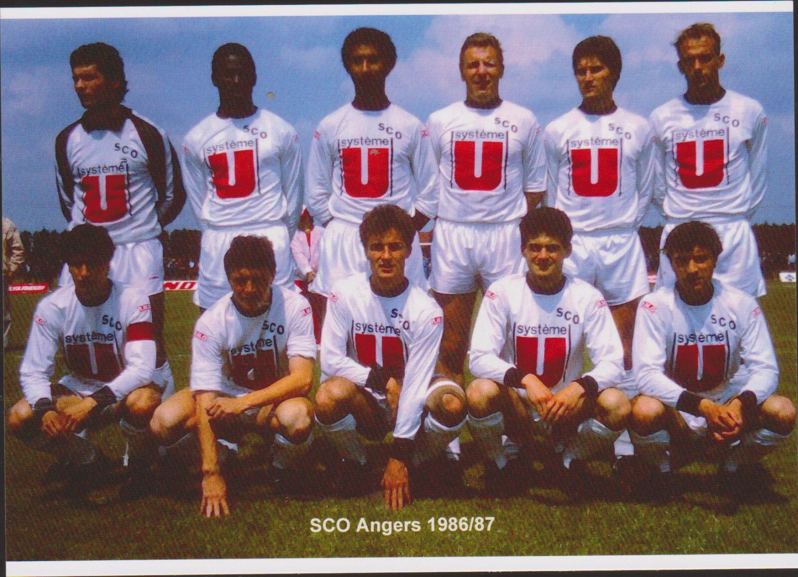 FOOTBALL CP EQUIPE DU SCO ANGERS 1986/87 FOOTBALL CP EQUIPE DU SCO ANGERS 1986/87