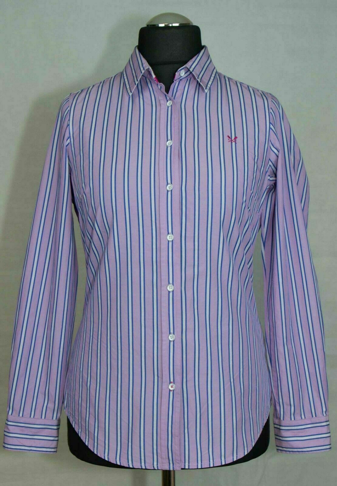 CHEMISE VÊTEMENTS D’ÉQUIPAGE POUR FEMMES TAILLE UK 10 VGC CHEMISE VÊTEMENTS D’ÉQUIPAGE POUR FEMMES TAILLE UK 10 VGC