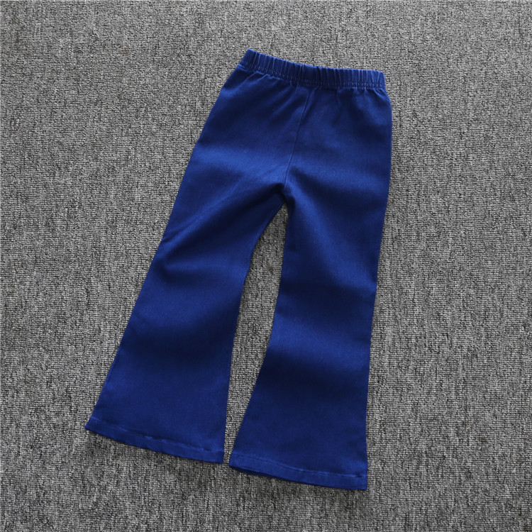 Mode Jeans Filles Vintage Enfants Bébé Ceinture- à Taille Basse Pantalon Large