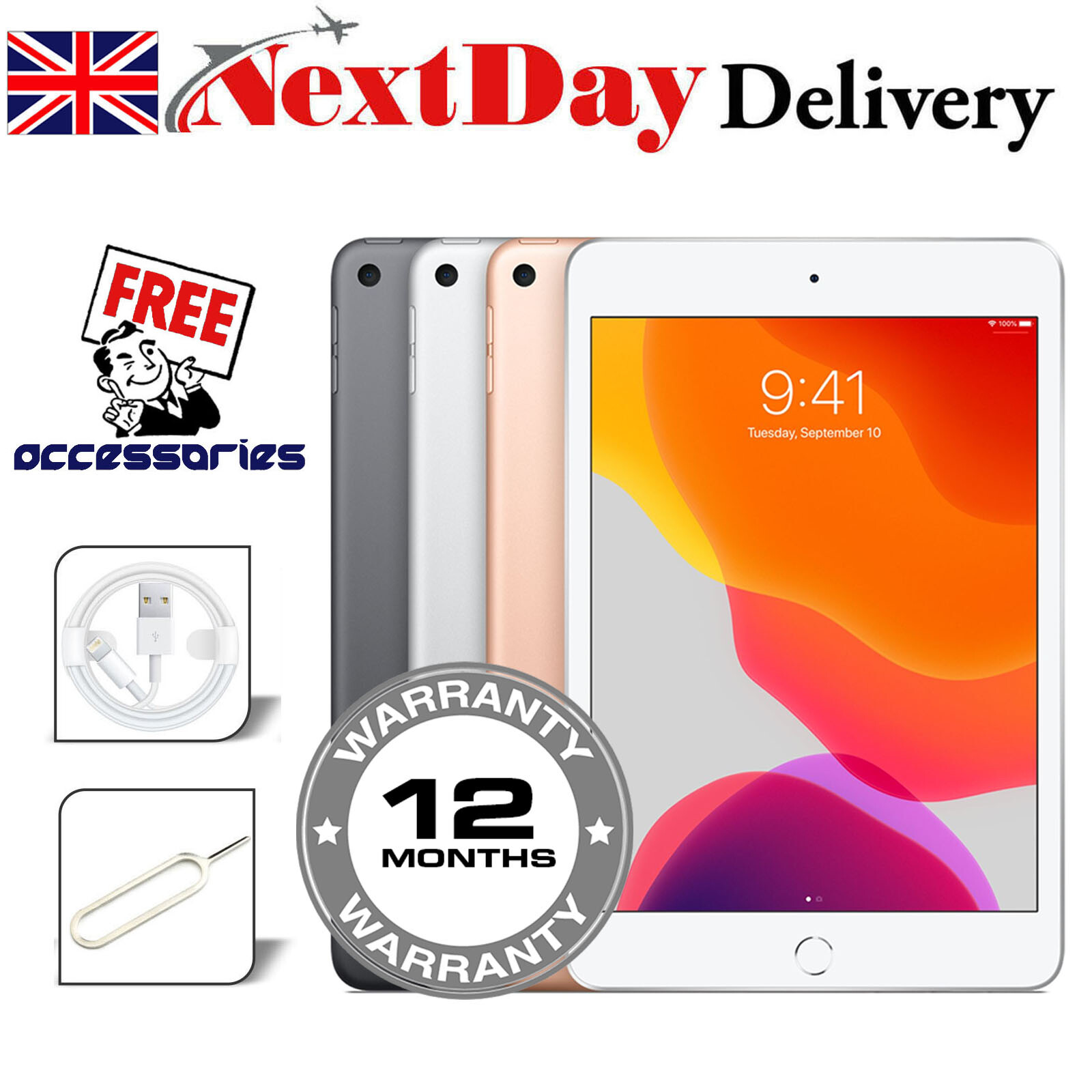 Apple iPad Mini 4 7.9″ 16GB 32GB 64GB 128GB Space Grey Silver Wifi + 4G Cellular Apple iPad Mini 4 7.9″ 16GB 32GB 64GB 128GB Space Grey Silver Wifi + 4G Cellular