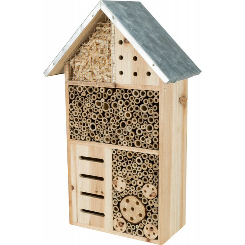 Hôtel pour insectes . Hauteur 49 largeur 29 profondeur 16 cm . Hôtel pour insectes . Hauteur 49 largeur 29 profondeur 16 cm .