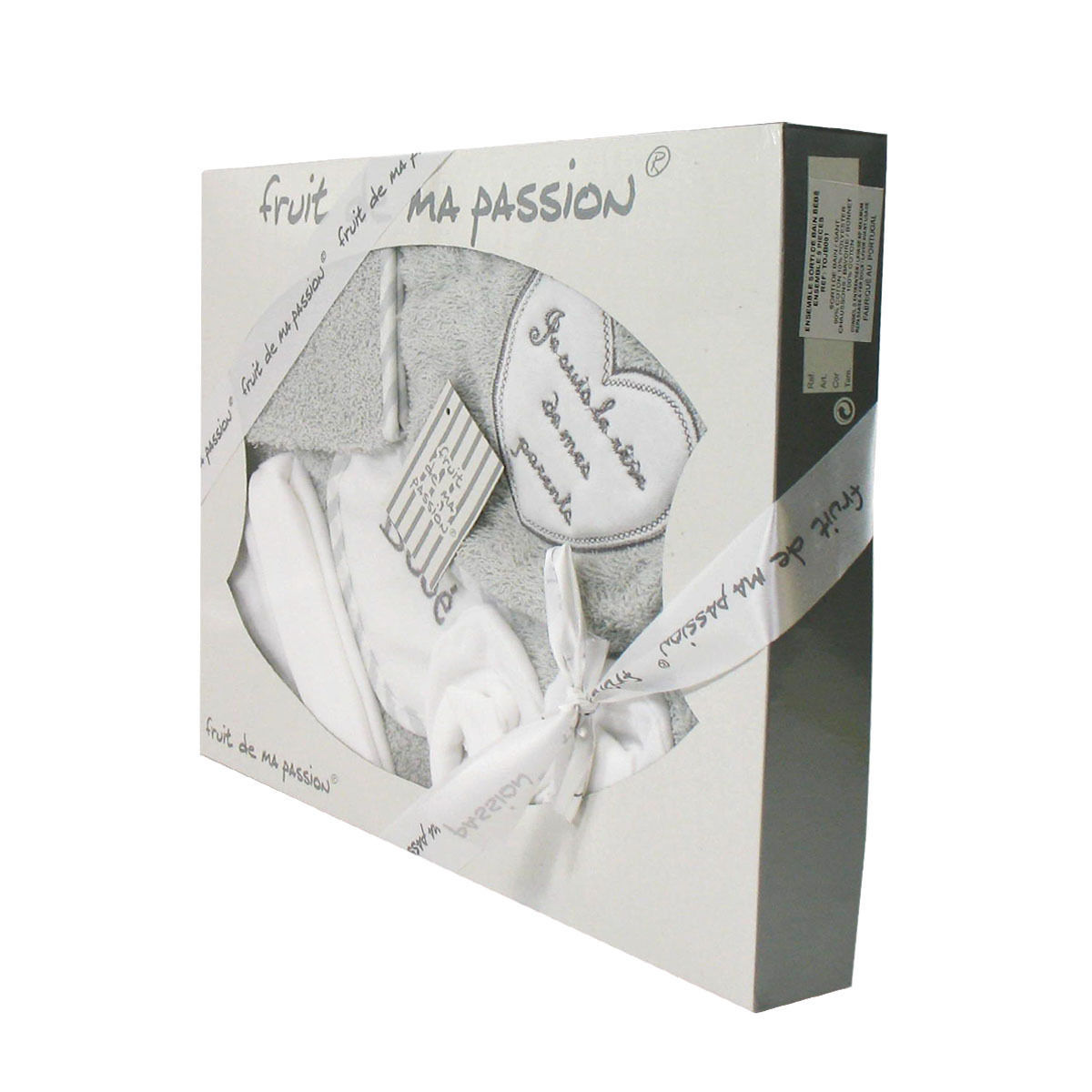 NISSANOU Coffret Sortie bain gris naissance – Je suis le rêve de mes parents NISSANOU Coffret Sortie bain gris naissance – Je suis le rêve de mes parents