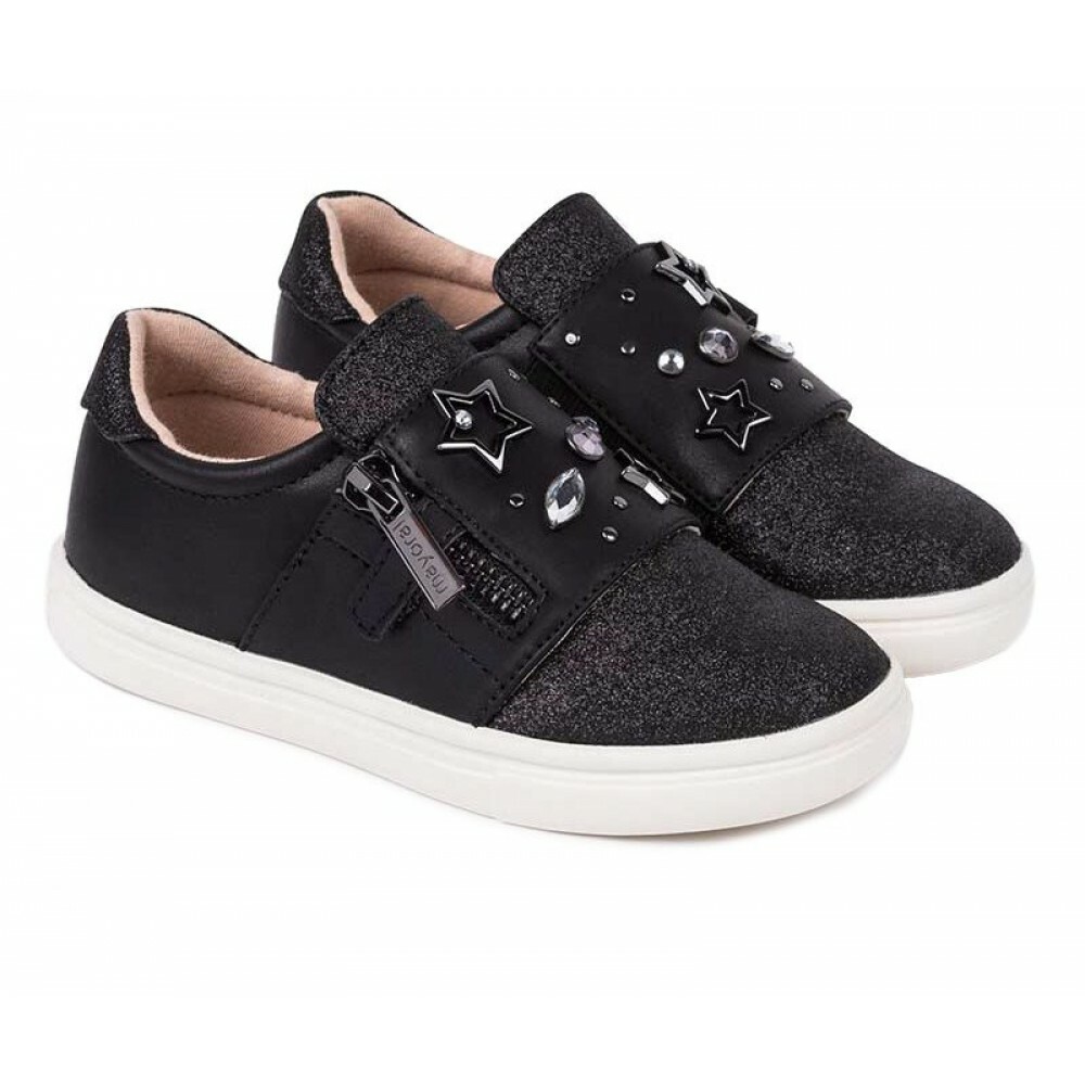 Mayoral Chaussures Fille Junior Paillette Mode Enfants Décontracté Noir Stars Mayoral Chaussures Fille Junior Paillette Mode Enfants Décontracté Noir Stars