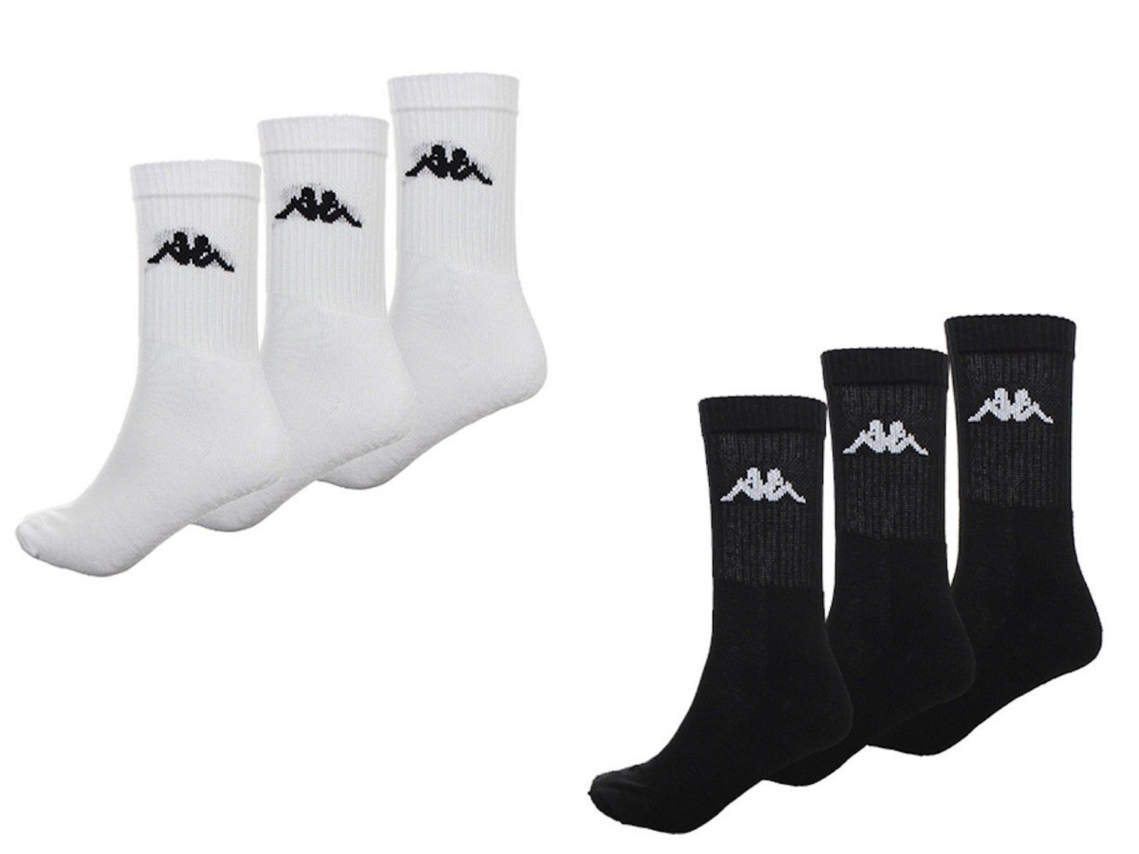 Lot de 3,6,9 Paires Chaussettes KAPPA pour Homme Sport Tennis – C027