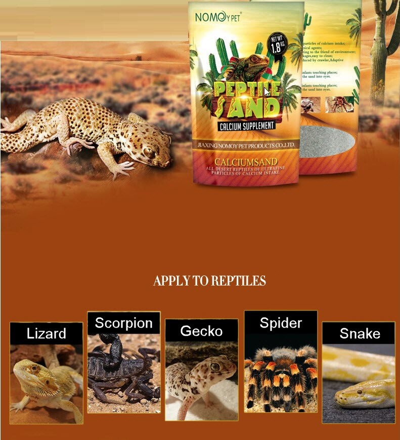 .8kg Reptile Calcium Sand Natural Odorless Climbing Sand for Lizard Spider Snake .8kg Reptile Calcium Sand Natural Odorless Climbing Sand for Lizard Spider Snake