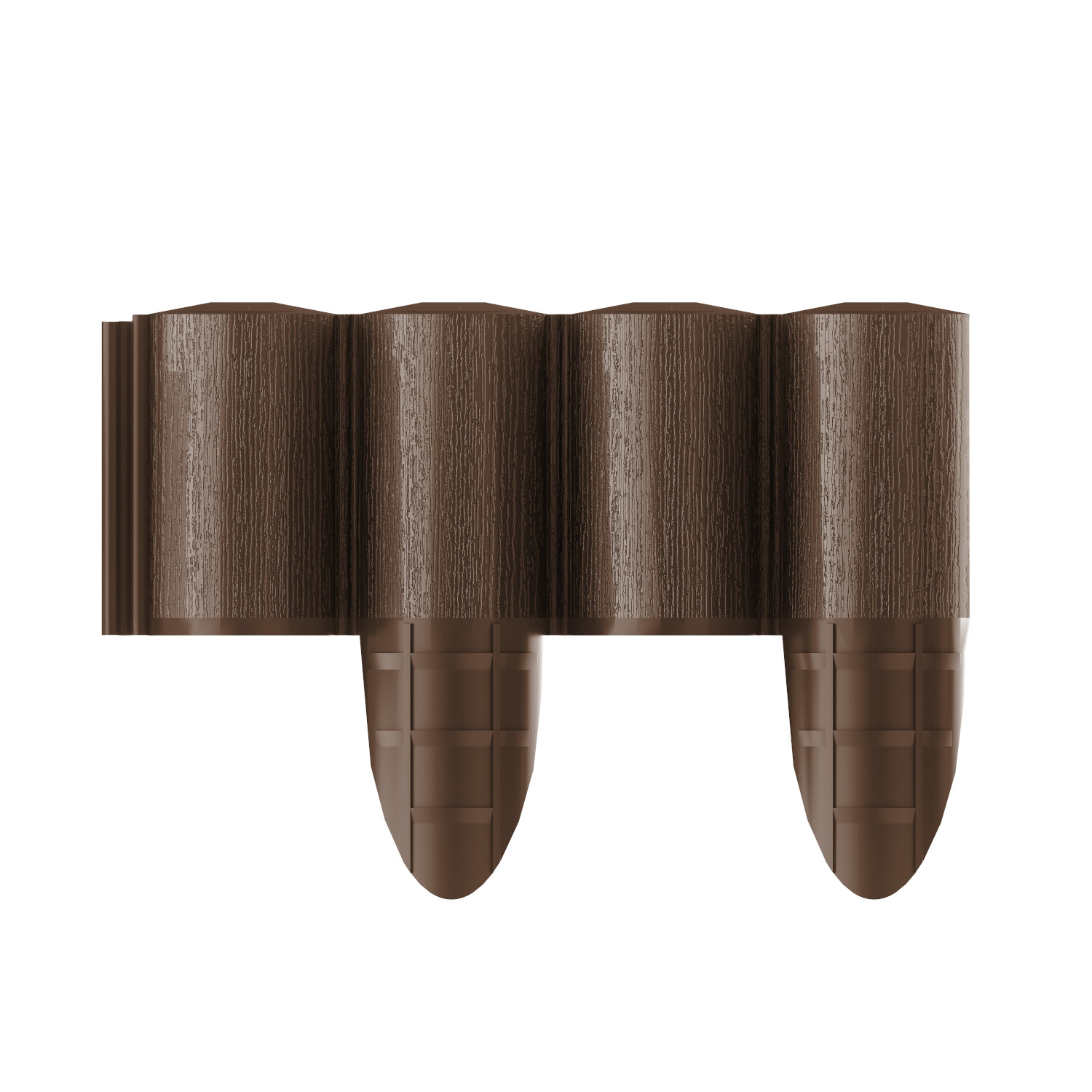 Palissade bordure de jardin décoration Cellfast Eco marron 10pcs 85 mm x 2,4 m