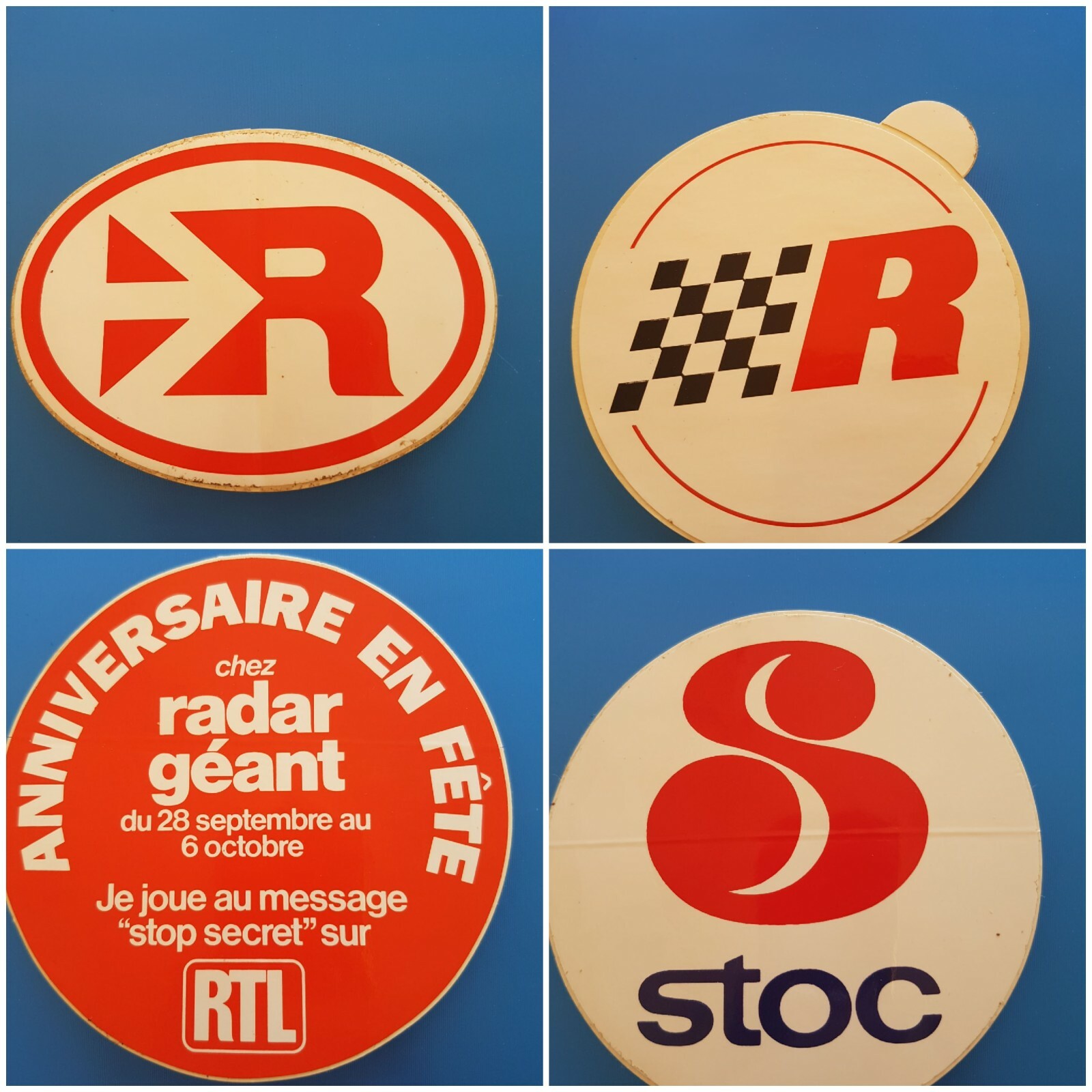 Autocollants anciens magasins d’alimentation 1970s très rares Autocollants anciens magasins d’alimentation 1970s très rares