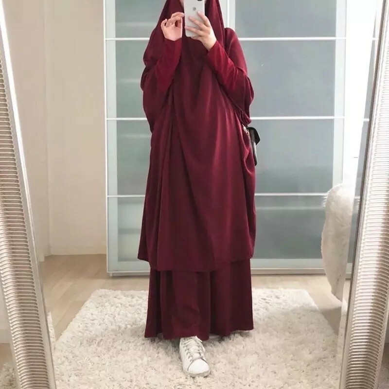 Robe longue de prière musulmane pour femmes, vêtement de ramadan eid, abaya jilb Robe longue de prière musulmane pour femmes, vêtement de ramadan eid, abaya jilb