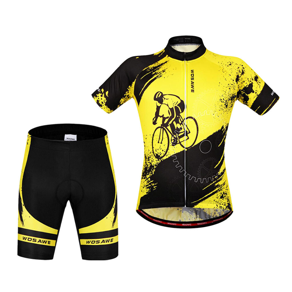 Vêtements de cyclisme pour hommes à vélo à manches courtes Set Ensemble Vêtements de cyclisme pour hommes à vélo à manches courtes Set Ensemble