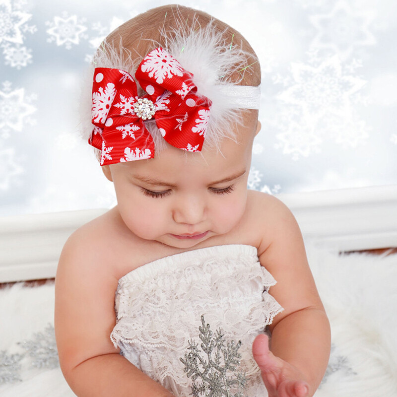 Enfant Bébé Bandeau Coiffure Serre-Tête Cheveux Accessoires Décor Noël Mignon JP