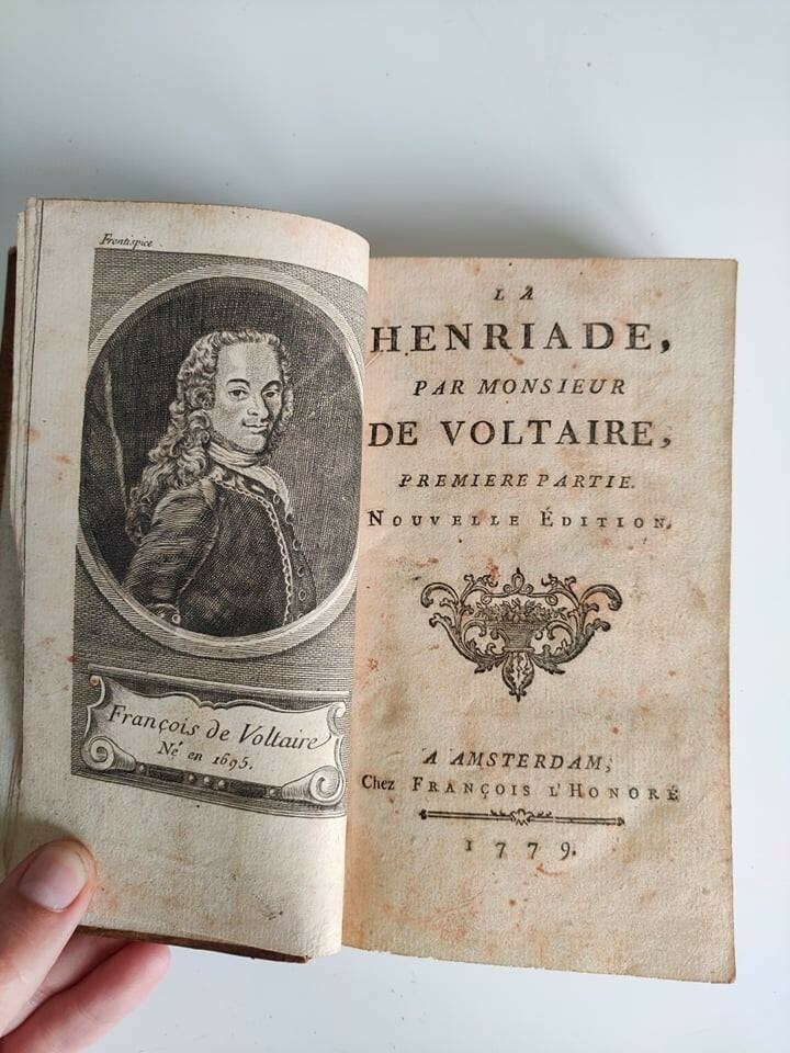 Livre 1779 La Henriade Voltaire Livre 1779 La Henriade Voltaire