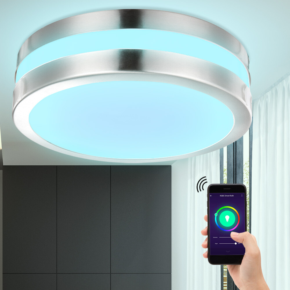 Smart Accueil RGB LED Extérieur Couvrir Lampe Parc Commande Vocale Alexa Google