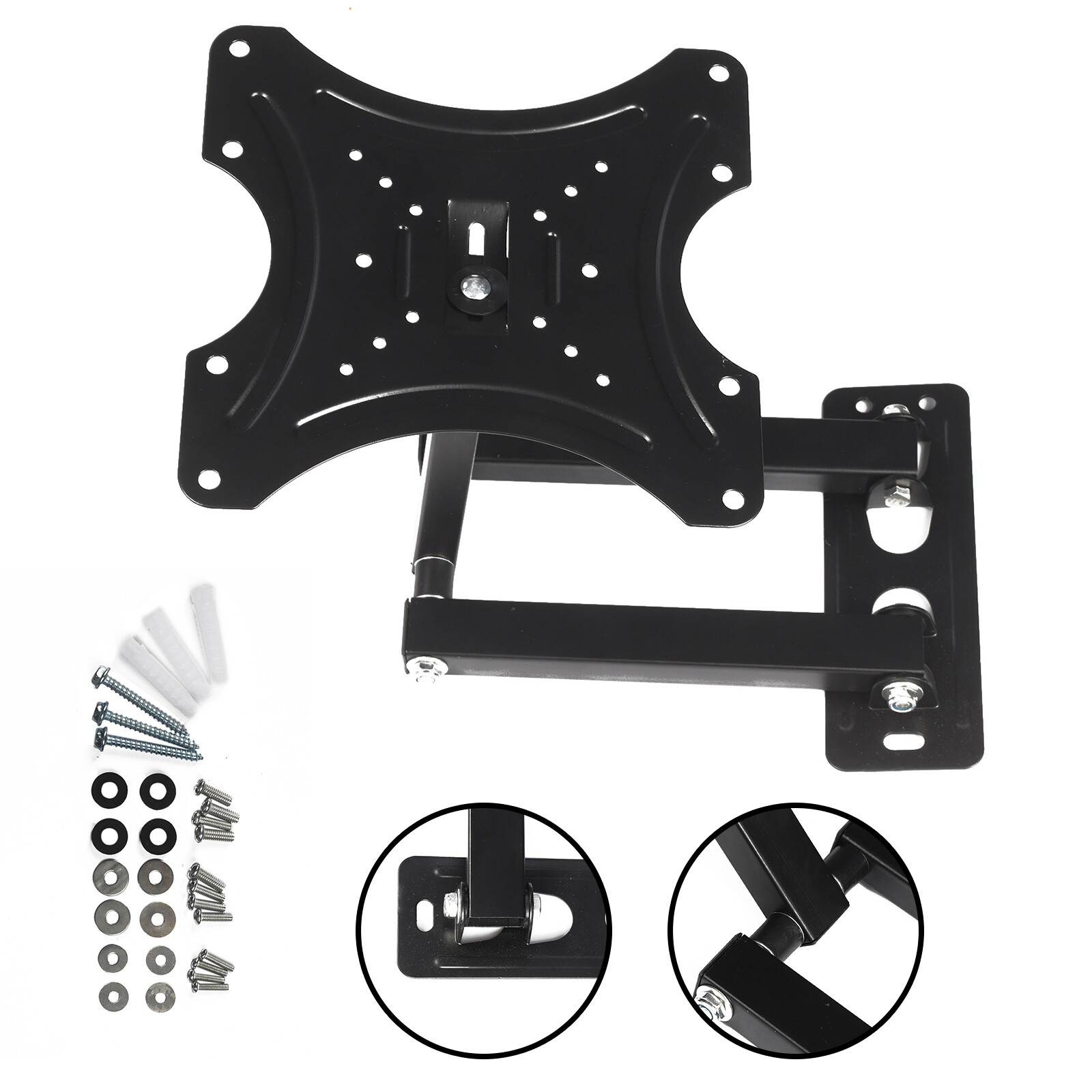 Parfait Support Mural tv Muraux Pivotant et Inclinable Orientable 10″ – 42″