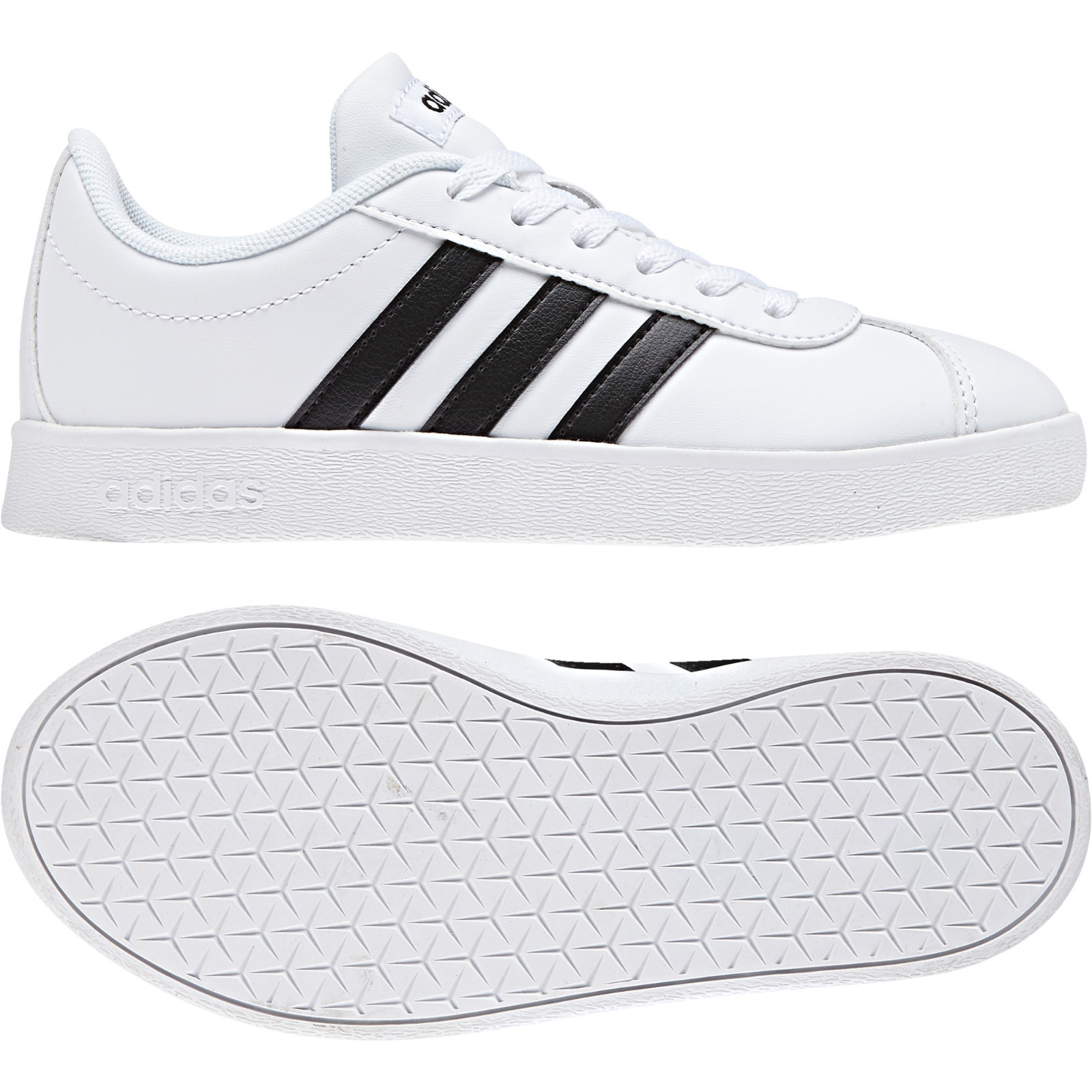 Adidas Enfants Chaussures Mode Baskets Garçons Filles Décontracté Vl Cour Blanc Adidas Enfants Chaussures Mode Baskets Garçons Filles Décontracté Vl Cour Blanc