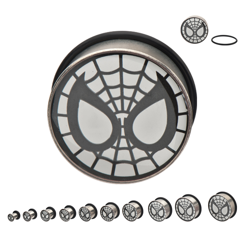 Spider-Man Symbole Corps Bijoux Acier Chirurgical Boulon Pour Prises