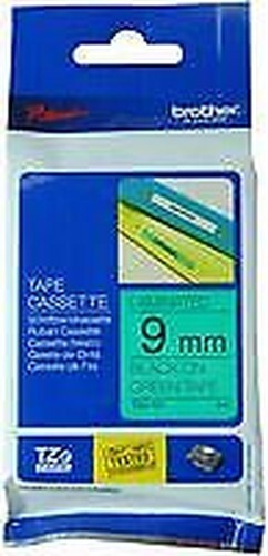 Bande Noir Sur Vert 9MM – Étiquette Imprimante – Bureau Consommables – LM00986 Bande Noir Sur Vert 9MM – Étiquette Imprimante – Bureau Consommables – LM00986