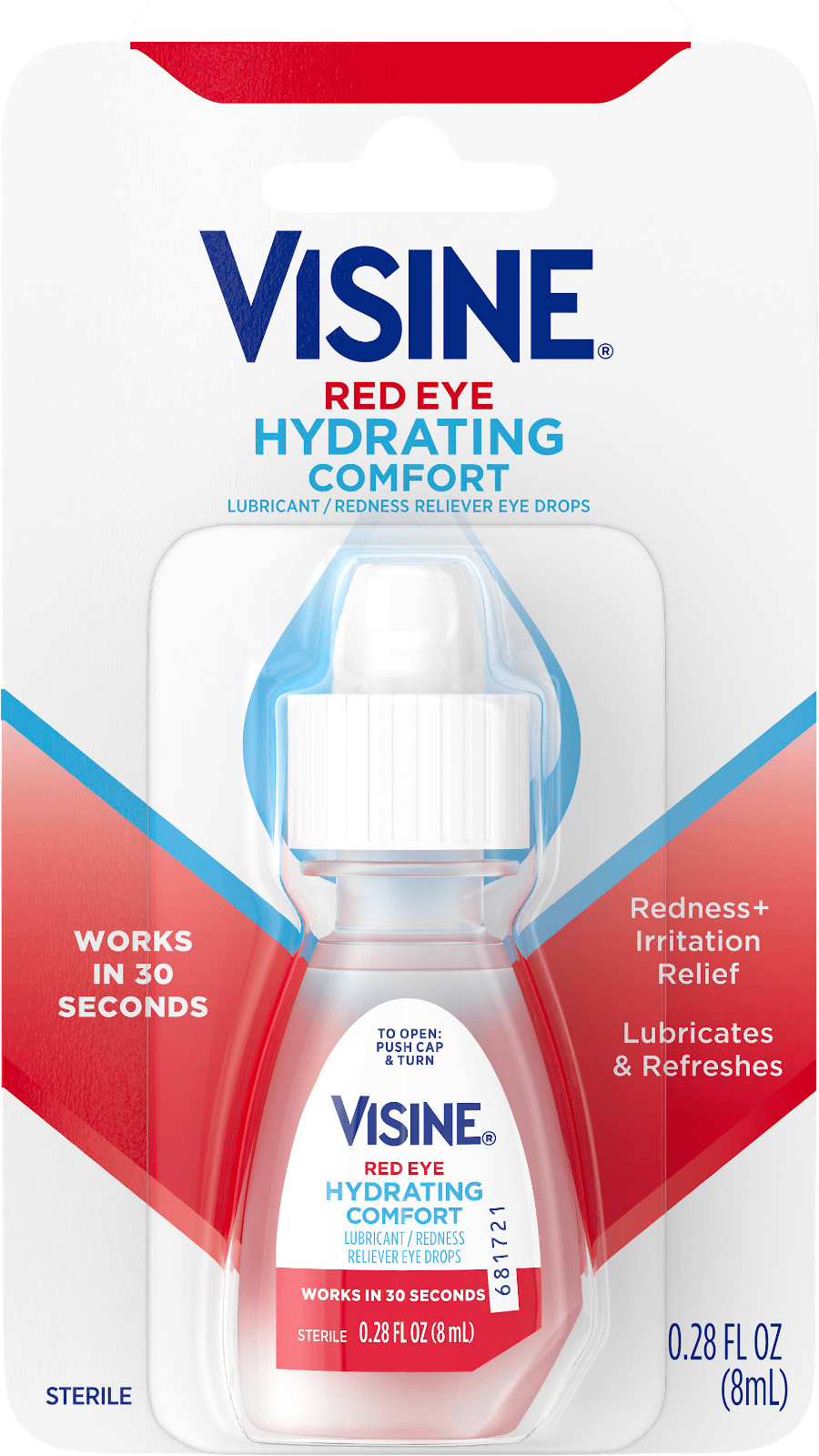 Visine Hydrating Comfort- Gouttes soulage & hydrate les yeux (8 ml – clear eyes) Visine Hydrating Comfort- Gouttes soulage & hydrate les yeux (8 ml – clear eyes)