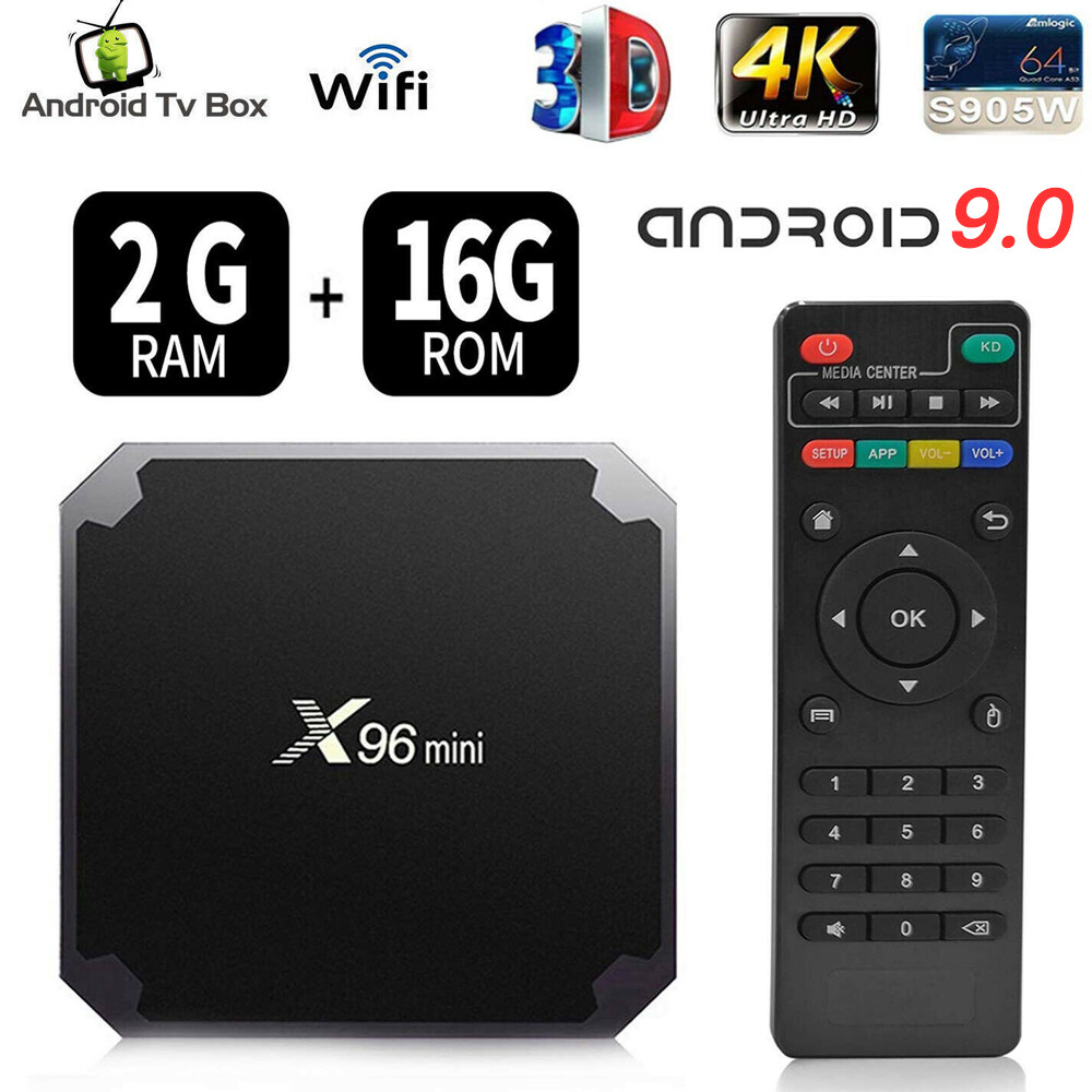 X96 Mini 4k Smart Android 9.0 TV Box S905W Quad Core H.265 2GB/16GB WiFi Media X96 Mini 4k Smart Android 9.0 TV Box S905W Quad Core H.265 2GB/16GB WiFi Media