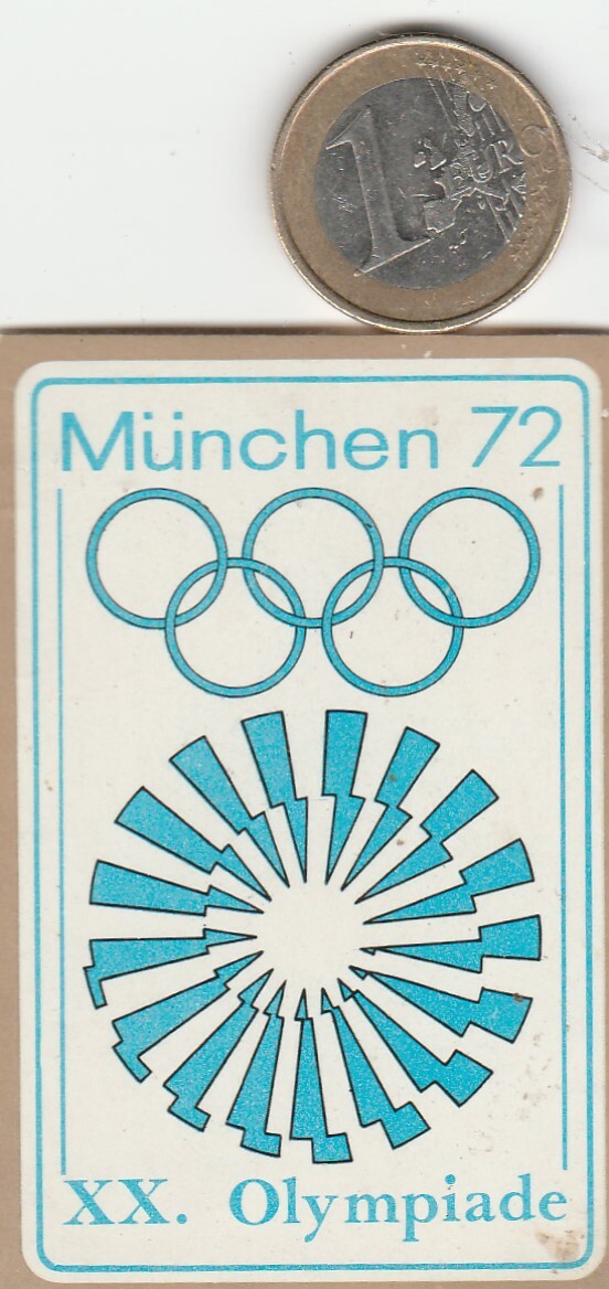 AUTOCOLLANTS . PANINI. MUNCHEN 1972. N° 1