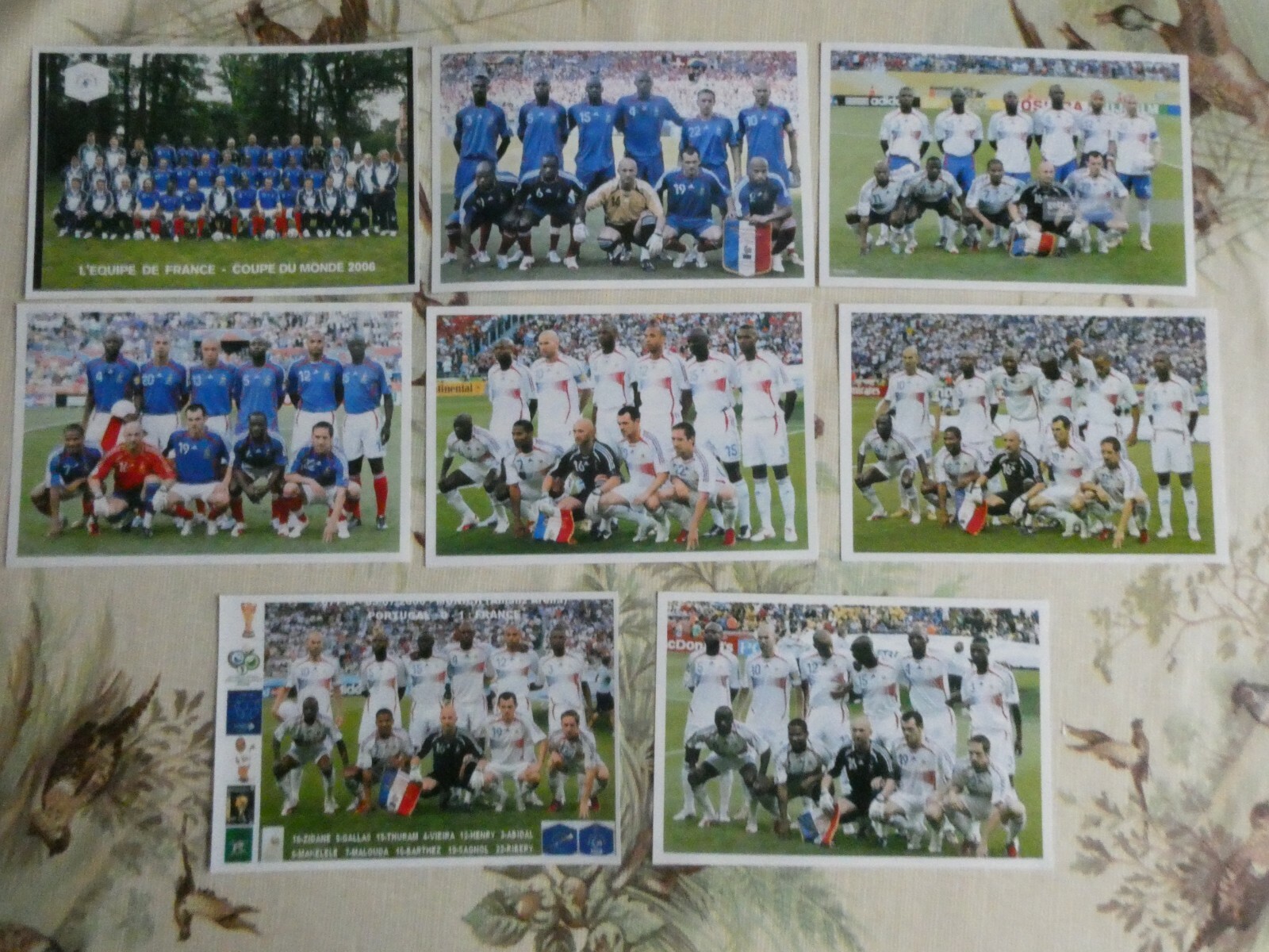 Lot de 8 Photos Equipe de France Coupe du Monde 2006 Football Lot de 8 Photos Equipe de France Coupe du Monde 2006 Football