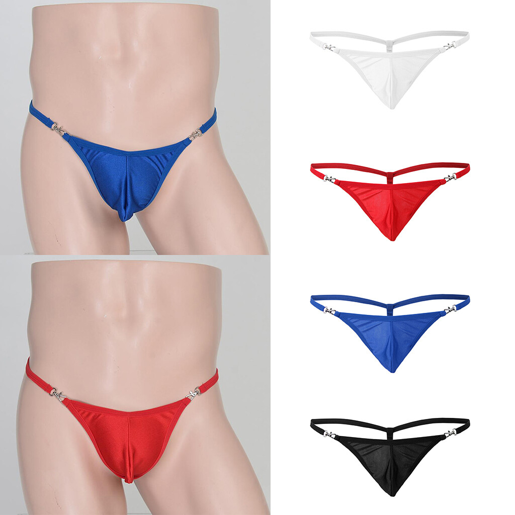 T-Back sous-vêtements pour hommes porte-clés boucles taille basse homme bikini T-Back sous-vêtements pour hommes porte-clés boucles taille basse homme bikini