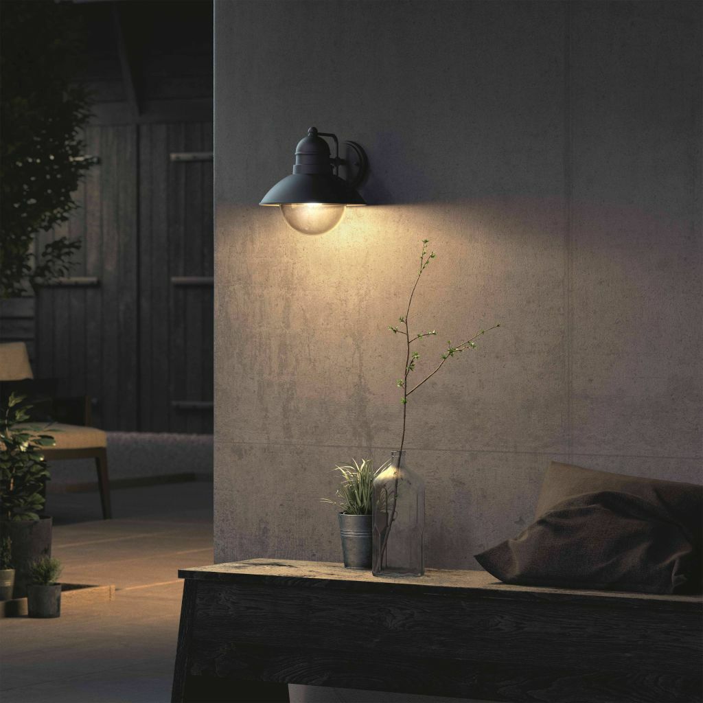 Philips myGarden Applique Murale Hoverfly Noir Lampe d’Extérieur Décor Jardin