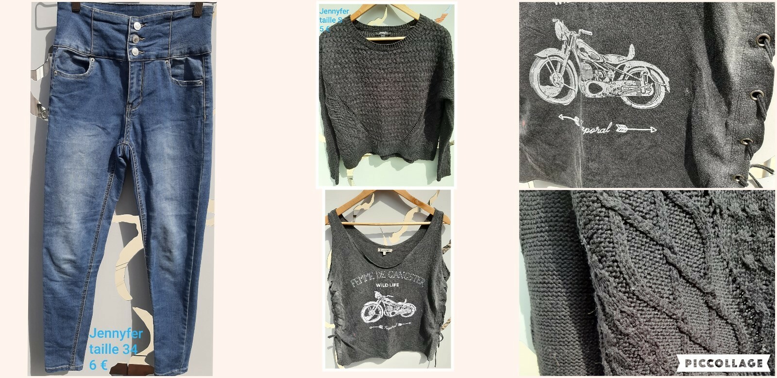 Kaporal, Bershka Jennyfer Lot 9 vêtements Taille S, 34, 36 – 50 € Kaporal, Bershka Jennyfer Lot 9 vêtements Taille S, 34, 36 – 50 €