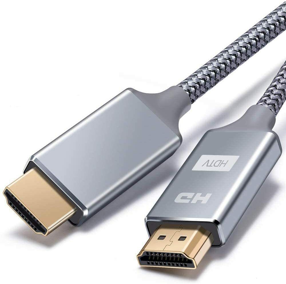 Câble HDMI 4k Ultra HD[2m], Câble HDMI 2.0 en Nylon Tressé avec Ethernet 3D, 4K