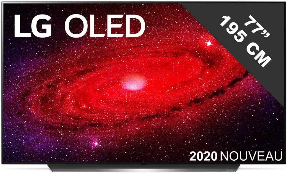 LG TV OLED 4K 195 cm OLED77CX6LA [Classe énergétique A+]