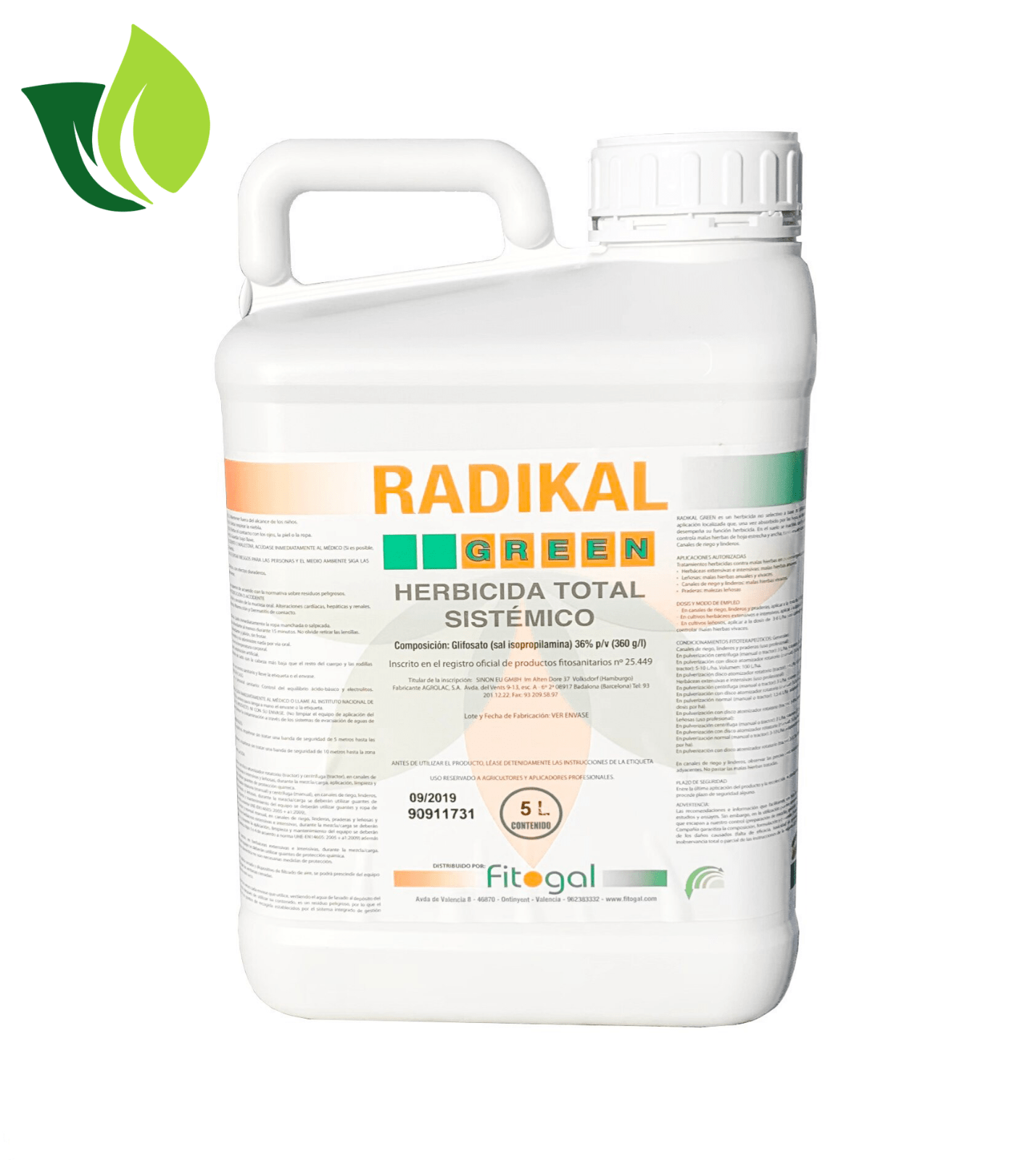 5L Désherbant RADIKAL Professionnel Herbicide Mauvaises Herbes Jardin Terrasse 5L Désherbant RADIKAL Professionnel Herbicide Mauvaises Herbes Jardin Terrasse