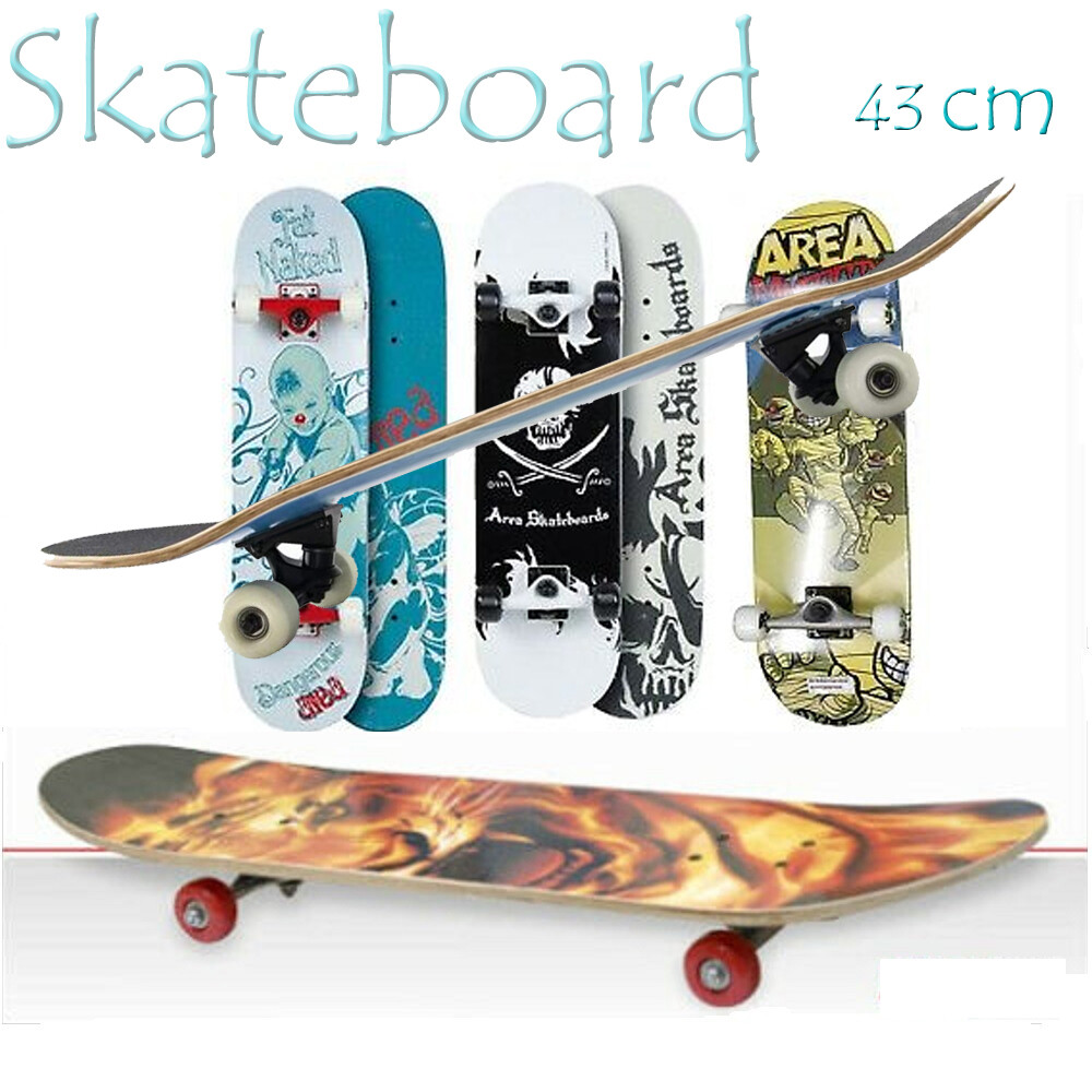 Skateboard per Bambini Ragazzi Skate In Legno Varie Fantasie Colorato 43cm dfh Skateboard per Bambini Ragazzi Skate In Legno Varie Fantasie Colorato 43cm dfh