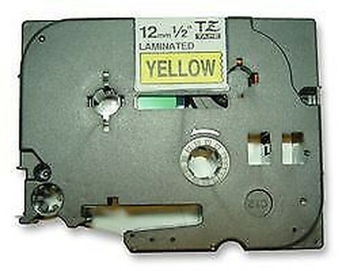 12MM Noir Sur Jaune Bande – Étiquette Imprimante Bureau Consommables – OE01027 12MM Noir Sur Jaune Bande – Étiquette Imprimante Bureau Consommables – OE01027