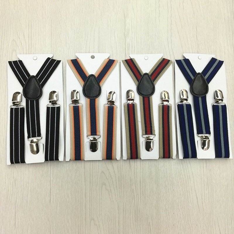 Filles Enfants Bretelles Pince Mode Fête Rayures Vintage Filles Enfants Bretelles Pince Mode Fête Rayures Vintage