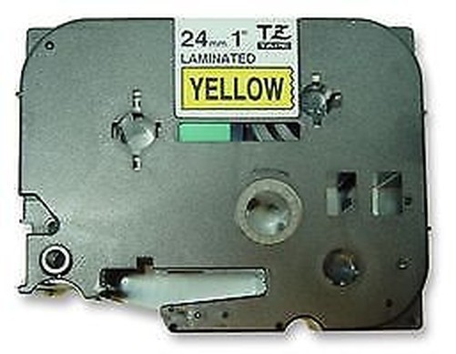 24MM Noir Sur Jaune Bande – Étiquette Imprimante Bureau Consommables – OE01046 24MM Noir Sur Jaune Bande – Étiquette Imprimante Bureau Consommables – OE01046